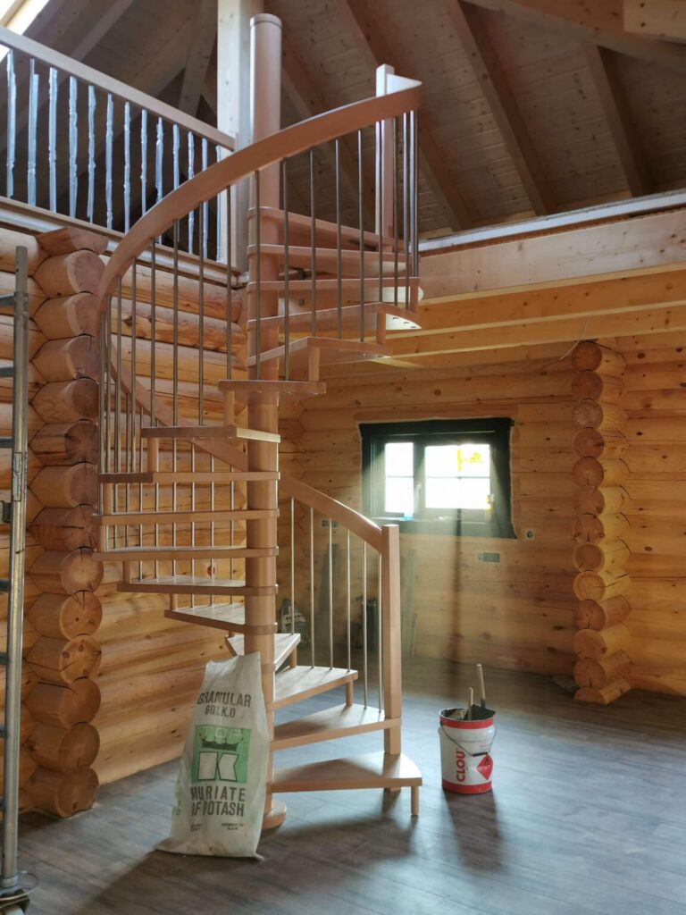 Wendeltreppe in Buche